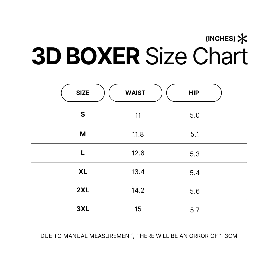 Boxer Size Chart - Bee And Puppy Cat Store