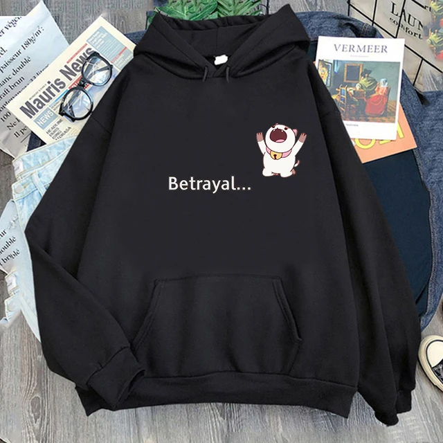 Betrayal Bee and Puppycat Hoodies Funny Print Unisex Woman Winter Spring Autumn Streetwear Vintage Harajuku - Bee And Puppy Cat Store