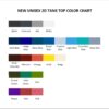 tank top color chart 1 - Bee And Puppy Cat Store